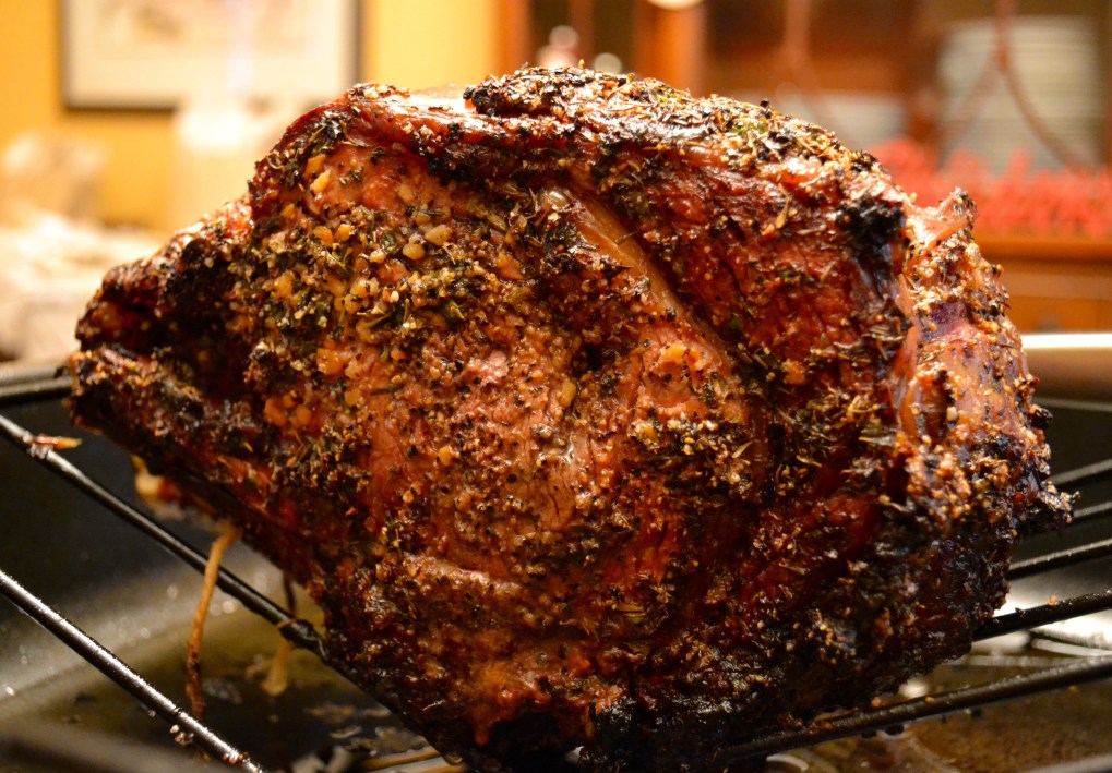 Garlic Herb Butter Crusted Prime Rib