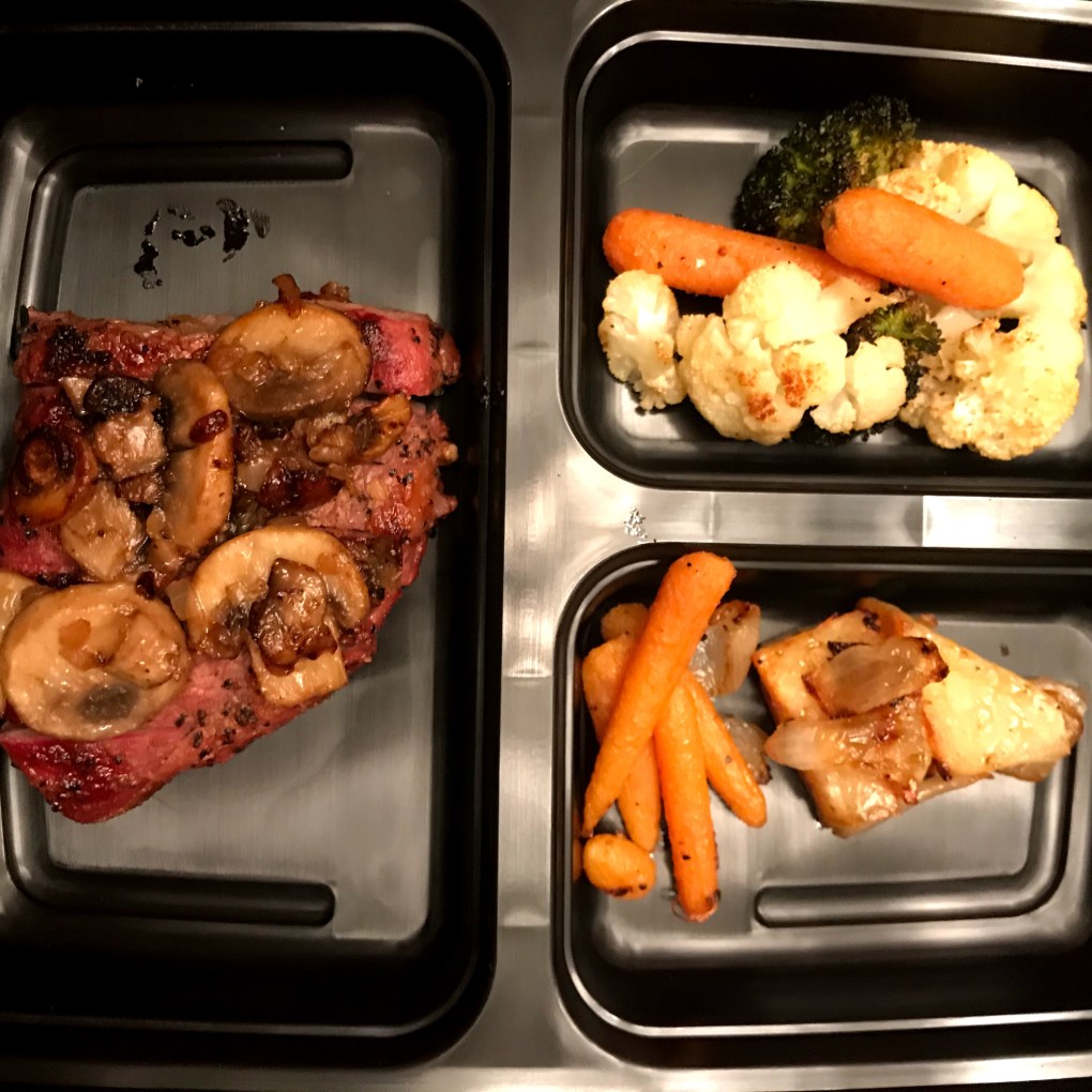 Food in a Freshware Meal Prep Container